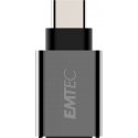 Emtec T600 USB 3.0 USB-C Juoda Emtec T600 USB 3.0 USB-C Juoda