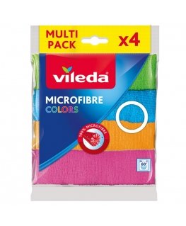 Vileda 4023103192577 puhastuslapp Mikrokiud, Polüamiid, Polüester Mitmevärviline 4 tk