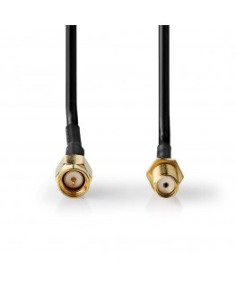 Nedis CSGL02010BK50 коаксиальный кабель 5 m SMA Черный