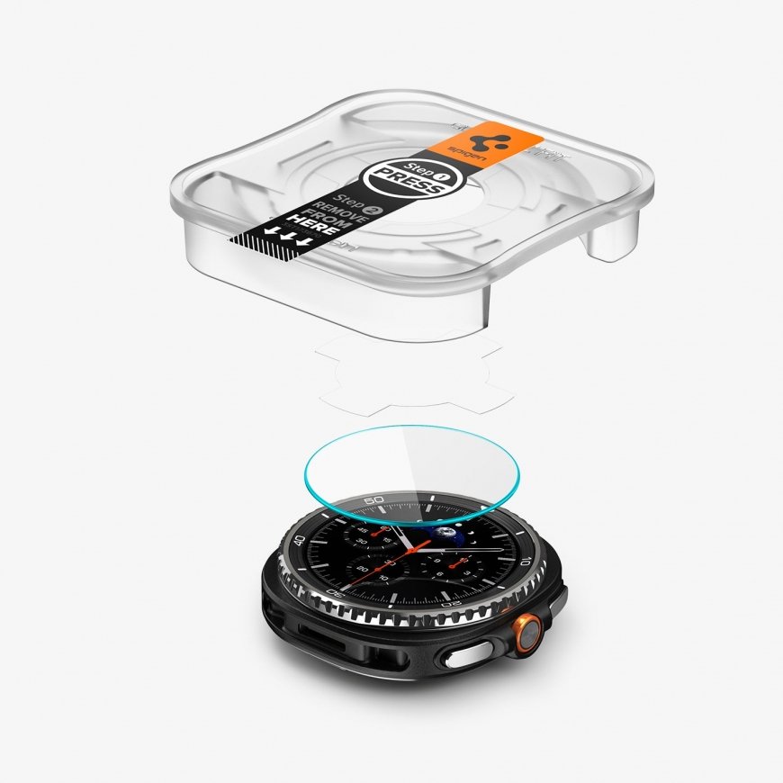 Spigen GLAS.tR EZ Fit Watch 8 Classic (46mm) Screen Protector – 3
