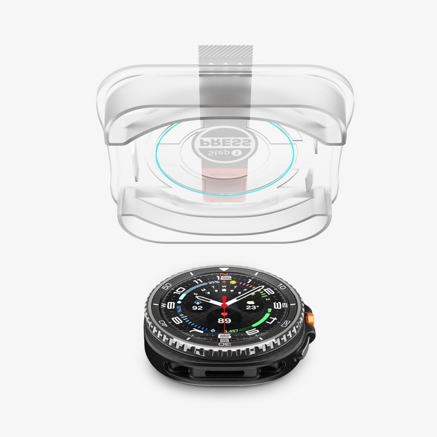 Spigen GLAS.tR EZ Fit Watch 8 Classic (46mm) Screen Protector – 5