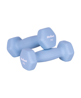 Neopreeniset heximuoviset käsipainot 2x1kg, REBEL ACTIVE