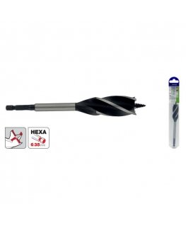 Tivoly Wood Drill Bit 26 mm, Four Flutes, 1/4 Hex Shank