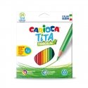 Krāsainie zīmuļi CARIOCA TITA, trīsstūraini, 24 krāsas
