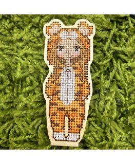 Kind Fox от Wizardi Сяргей Аусіанікаў индивидуальная деятельность по сертификату № 1130904 Набор для вышивания Baby tiger KF022/