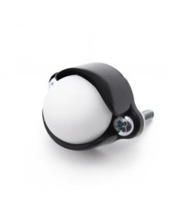 OEM Pololu cylindrical wheel with a plastic ball of 12.7 mm diameter.