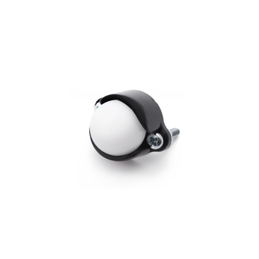 OEM Pololu cylindrical wheel with a plastic ball of 12.7 mm diameter.