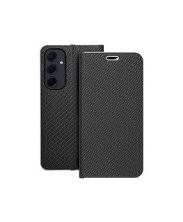 OEM LUNA Book Carbon Case for Samsung Galaxy A40 in Black