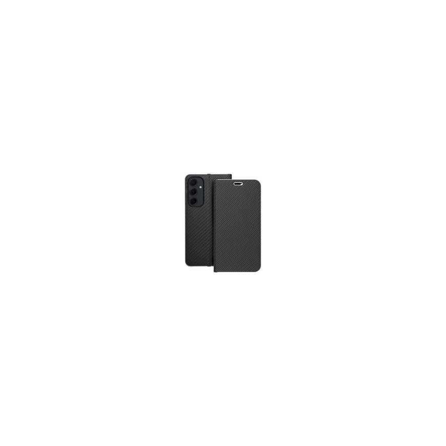 OEM LUNA Book Carbon Case for Samsung Galaxy A40 in Black