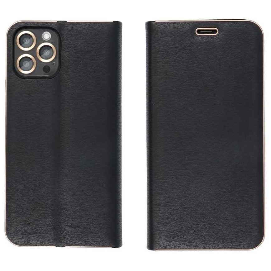 Чехол Oem LUNA Book Carbon для Samsung Galaxy A40 черного цвета – 2