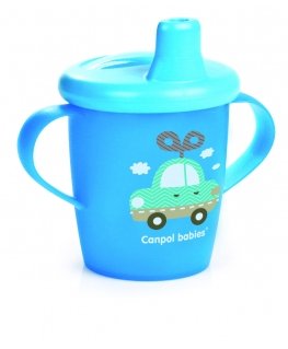 CANPOL BABIES läikittämätön muki, 250 ml, sininen, 31/200_blu