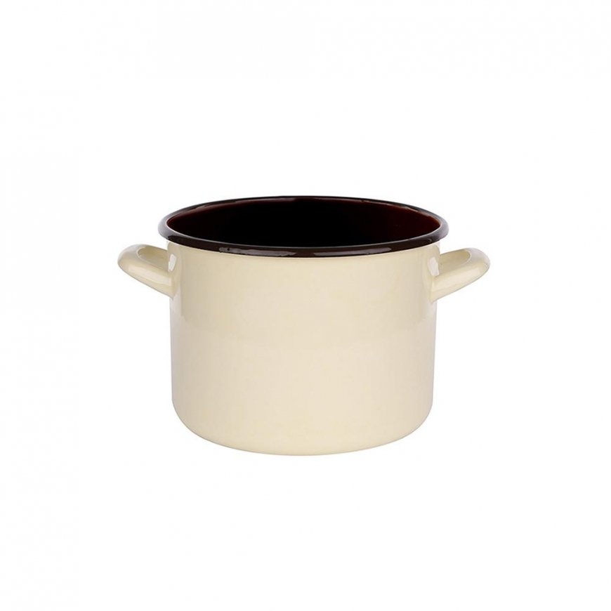 Altom Design taisnstūra katls 1,5l dia.14cm h.11cm krēmkrāsā/iekšpuse tumša