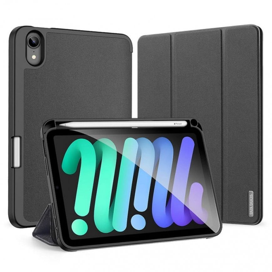 Чехол DUX DUCIS DOMO складной с хранением для карандаша для iPad mini 7/6 черный