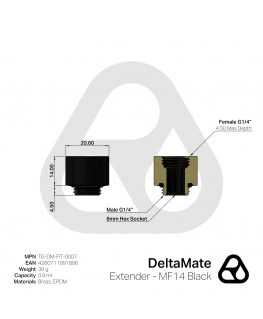 Термальная паста Thermal Grizzly DeltaMate Extender - MF14, черный