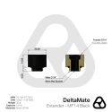 Thermal Grizzly DeltaMate Extender - MF14, black Thermal Grizzly DeltaMate Extender - MF14, black