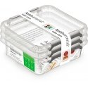 Orplast Antibakteriskie kvadrātveida pārtikas trauki, 600 ml, 3 gab. komplekts. Orplast Antibakteriskie kvadrātveida pārtikas trauki, 600 ml, 3 gab. komplekts.