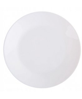 Zelie-päivällislautassarja 6 hengelle, 25 cm, valkoinen, LUMINARC