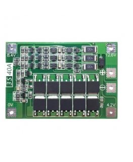Oem BMS PCM PCB 3S-moduuli - 12.6V - 40A - versio, litiumioniakkuille, 18650-soluille, lataus- ja suojatoiminto BALANSSI.