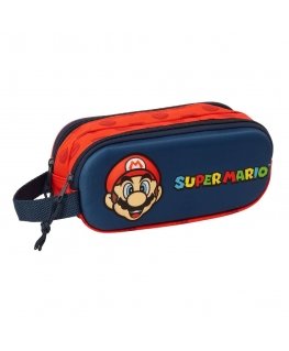 Safta Super Mario Bros double 3D pencil case