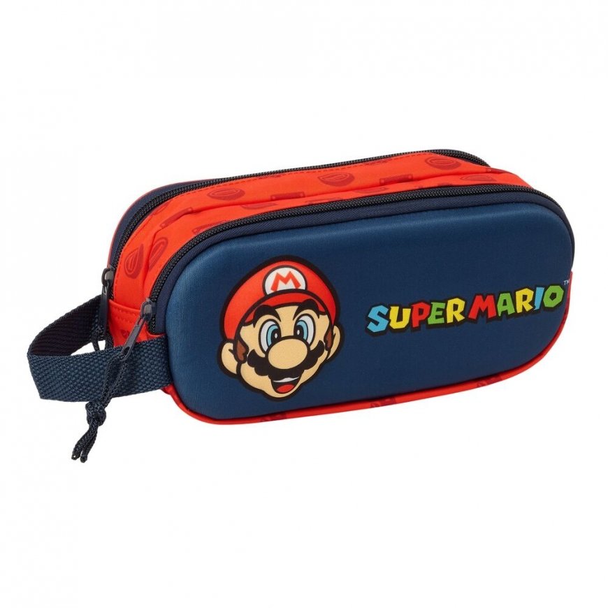 Safta Super Mario Bros kaksois 3D kynälaukku