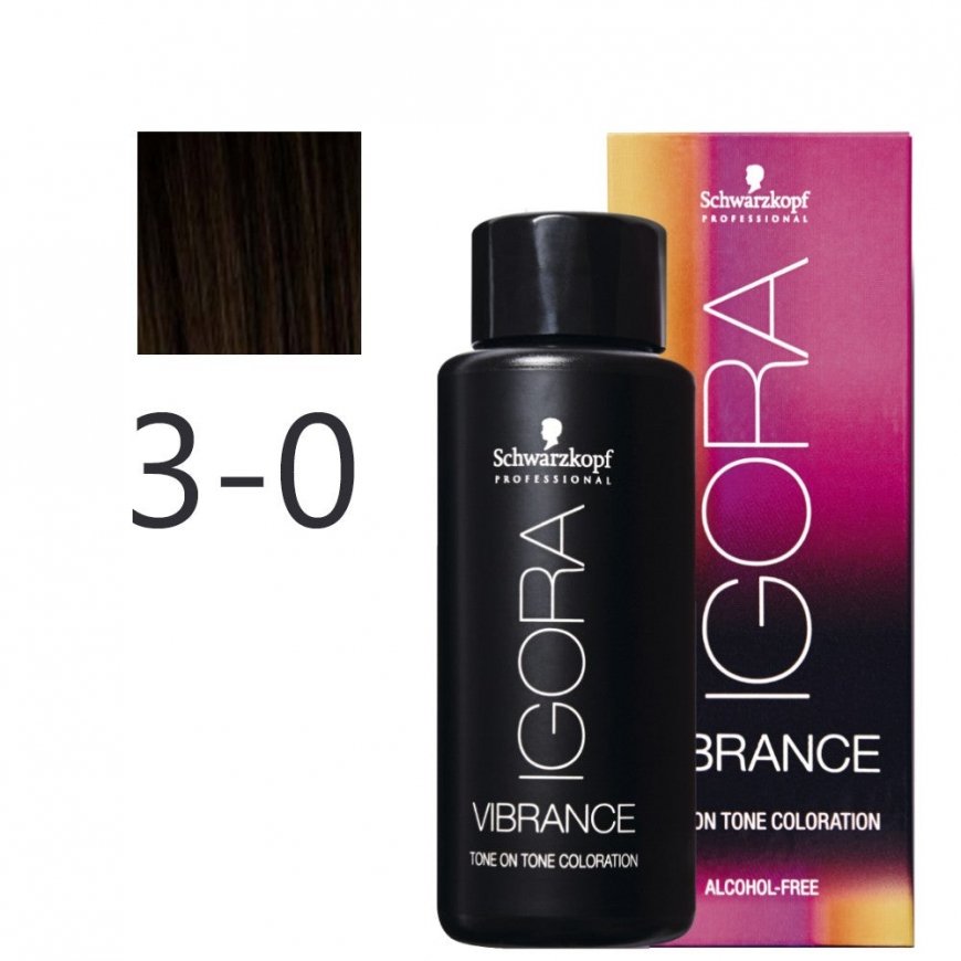 Schwarzkopf Igora Vibrance Tone On Tone hiusvärit 60ml - 3-0