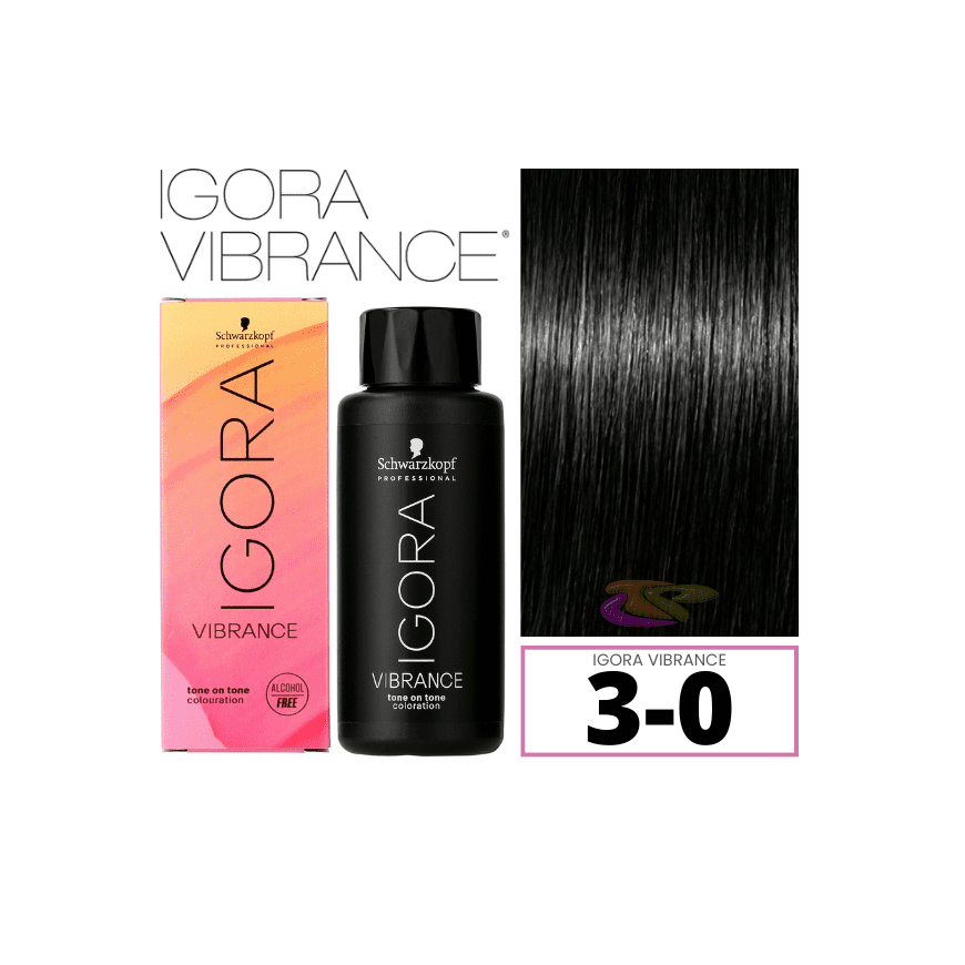 Schwarzkopf Igora Vibrance Tone On Tone hiusvärit 60ml - 3-0 – 2