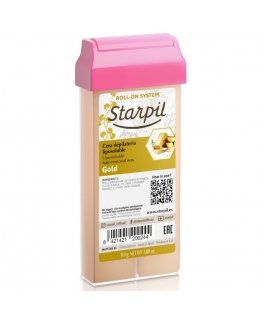 Воск в картридже Starpil Roll-On Gold с золотыми частицами, 110 г