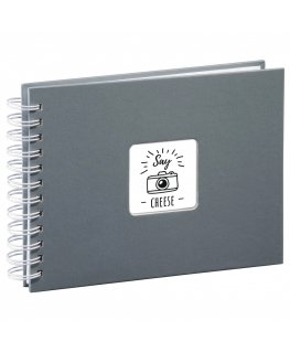 Hama Fine Art photo album Grey 50 sheets 10 x 15 cm Spiral binding