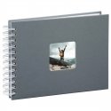Hama Fine Art photo album Grey 50 sheets 10 x 15 cm Spiral binding