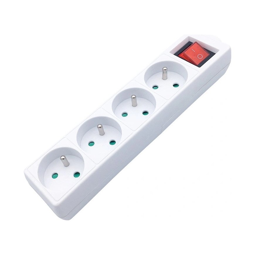Connect It Konnoc DX-4FS 2m 4-outlet power strip with switch
