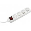 Connect It Konnoc DX-4FS 2m 4-outlet power strip with switch Connect It Konnoc DX-4FS 2m 4-outlet power strip with switch
