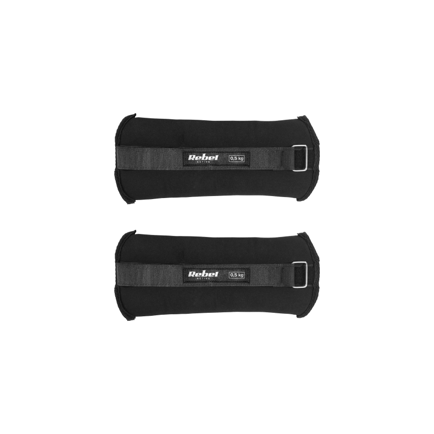 Ankle and wrist weights 2x0.5kg, REBEL ACTIVE
