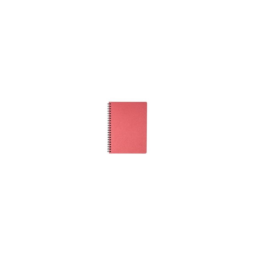 Calendar - TIMER notebook, spiral-bound, undated, 140 x 184 mm, 224 sheets, grid, cardboard cover, red color.
