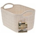 Storage Solutions Plastic Storage Basket, 24 x 16 x 14 cm Storage Solutions Plastic Storage Basket, 24 x 16 x 14 cm