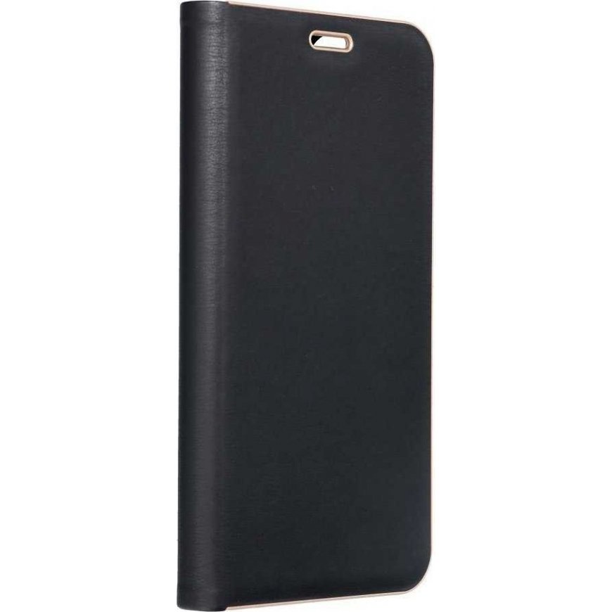 Чехол Oem LUNA Book Gold предназначен для Samsung Galaxy S25 черного цвета.