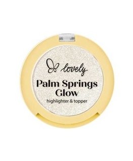 Boho roheline meik LOVELY_Palm Springs Glow näo- ja keha sära andev puuder-kattes 02 Flamingo 3.9g