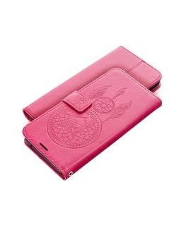 OEM LUNA Book Case Gold Skirt for Samsung Galaxy A12 / M12 Red