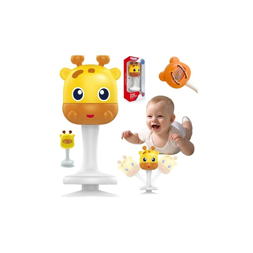 Woopie Baby WOOPIE Kylkijä Leikkikäärme Kylpy Leikkikalu Giraffi Imukuppi