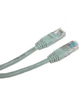 LAN cable UTP crossover patch cord, Cat.6, RJ45 M - RJ45 M, 5 m, unshielded, crossover, round, for connecting 2 PCs economical, 
