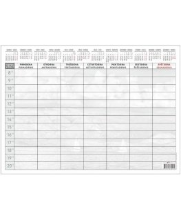 Mobile Serviss Desk Calendar 2026, A3+, 53 pages, weekly (Baltic)