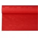 Papstar Tablecloth DAMASK, red, disposable, rolled, 120 cm x L 8 m, pcs Papstar Tablecloth DAMASK, red, disposable, rolled, 120 cm x L 8 m, pcs