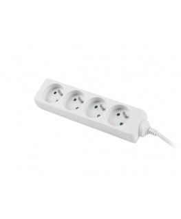 Lanberg PS0-04E-0150-W elektros tinklo ilgintuvas 1,5 m 4 AC išvestis(ys / čių) Vidaus Balta