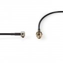 Nedis CSGB02125BK02 coaxial cable 0.2 m SMA TS9 Black Nedis CSGB02125BK02 coaxial cable 0.2 m SMA TS9 Black