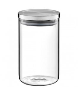 Roxy glass jar with metal lid 1.1 l AMBITION