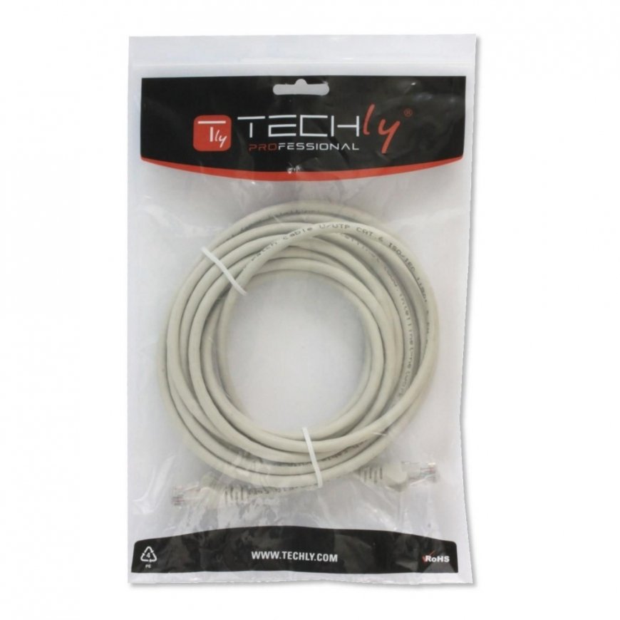 Techly ICOC CCA5U-020T tīkla kabelis Pelēks 2 m Cat5e U/UTP (UTP) – 2