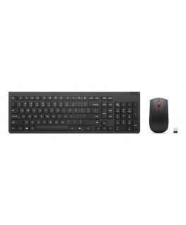 Lenovo 4X31R64485 tastatūra Pele iekļauta Birojs RF Bezvadu Somu, Zviedru Melns
