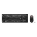 Lenovo 4X31R64485 tastatūra Pele iekļauta Birojs RF Bezvadu Somu, Zviedru Melns