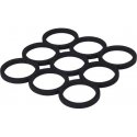 Excellent Houseware Силиконовая подставка под горячие кастрюли, черная Excellent Houseware Силиконовая подставка под горячие кастрюли, черная