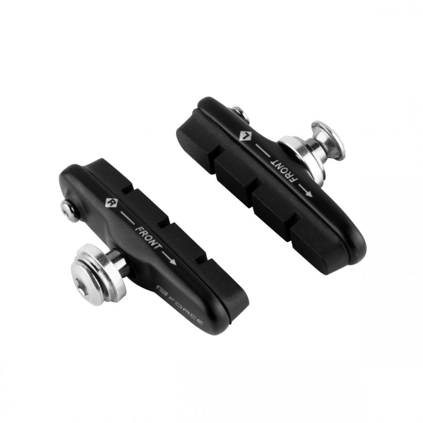FORCE ceļa bremžu uzlikas, nomaināmas, melnas 55mm – 2