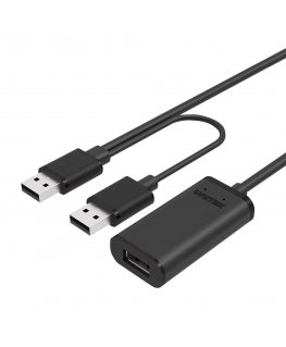 UNITEK Y-278 USB-kaabel USB 2.0 10 m 2 x USB A USB A Must